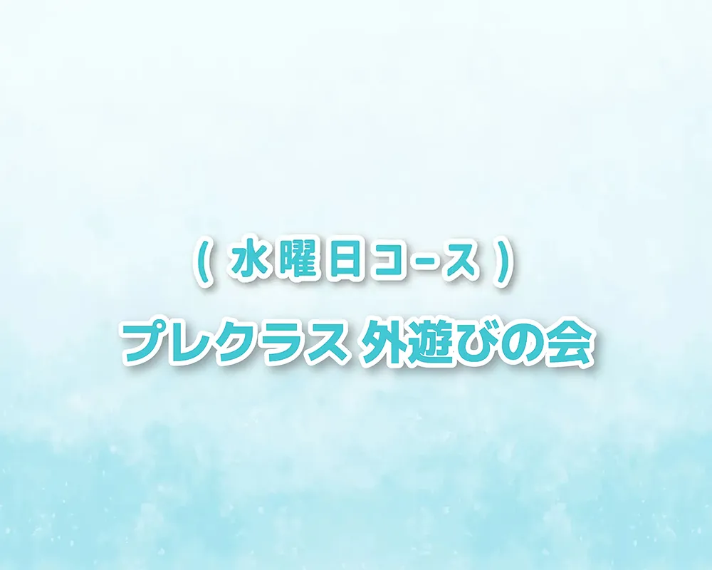 プレクラス 外遊びの会